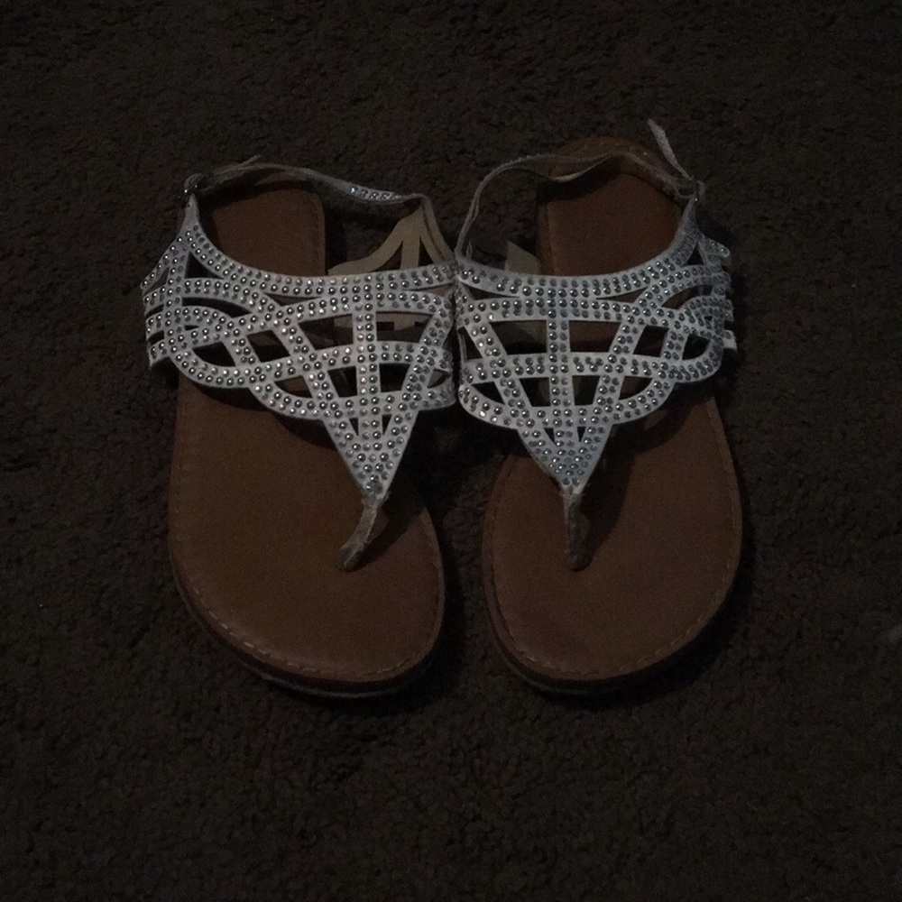 Sequin sandals